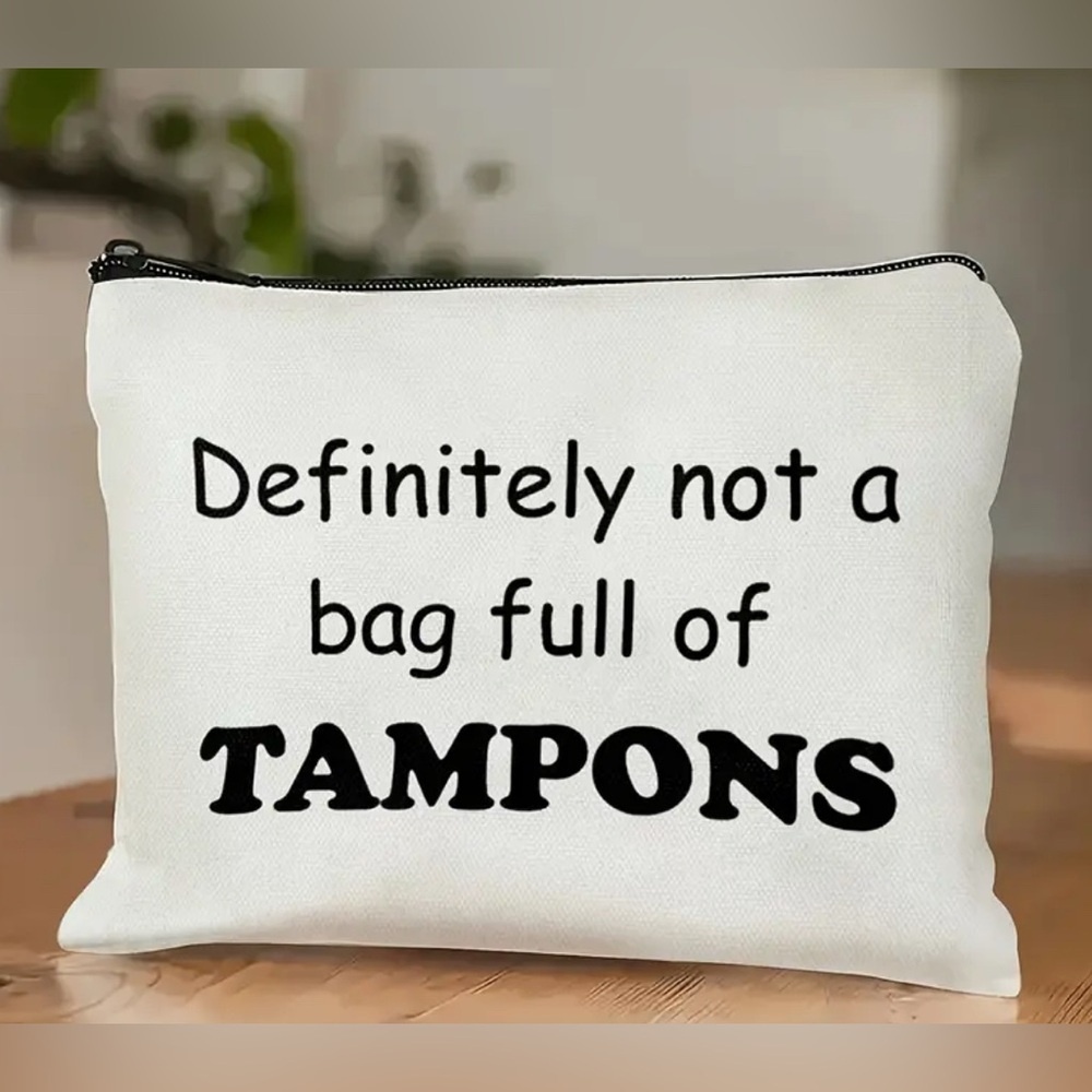 Definitely Not A Bag Full of Tampons - Cosmetic Bag - NEW - Picture 3 of 3